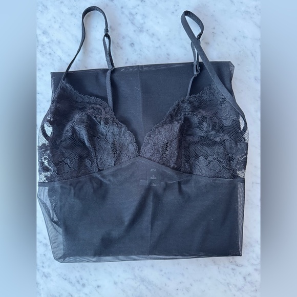 La Perla Sheer Black Lace Chemise - Picture 6 of 12